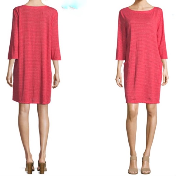 Eileen Fisher Dresses & Skirts - Eileen fisher Organic Linen Striped T-Shirt Dress